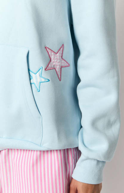 Beginning Light Blue Star Hoodie-Vavasi.All Rights Reserved.