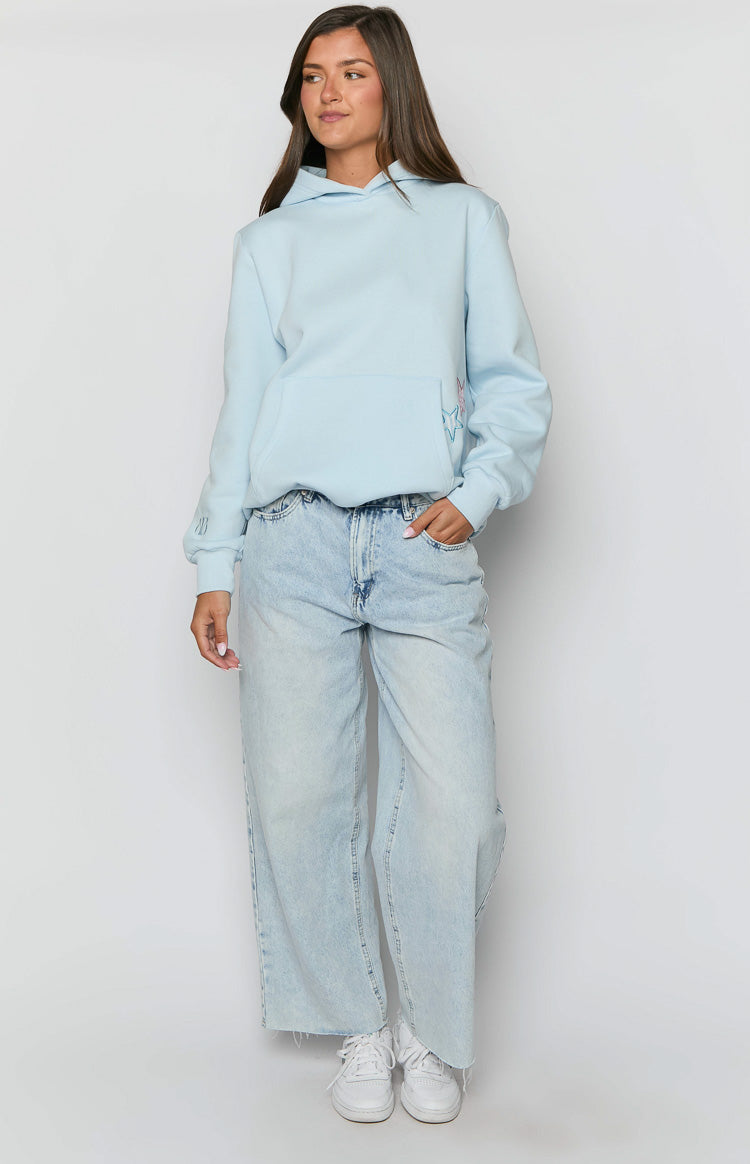 Beginning Light Blue Star Hoodie-Vavasi.All Rights Reserved.