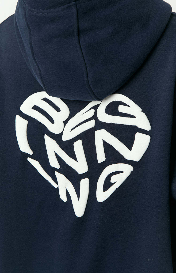 Beginning Navy Lovey Bubble Hoodie-Vavasi.All Rights Reserved.