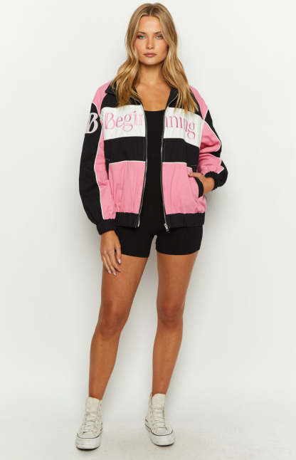 Beginning Pink Bomber Jacket-Vavasi.All Rights Reserved.