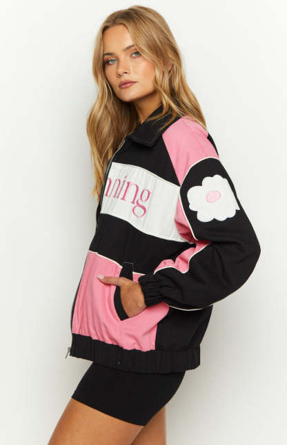 Beginning Pink Bomber Jacket-Vavasi.All Rights Reserved.