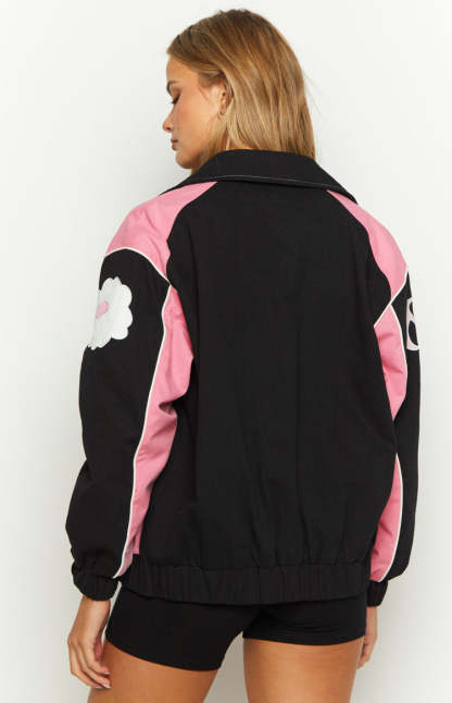 Beginning Pink Bomber Jacket-Vavasi.All Rights Reserved.