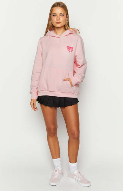 Beginning Pink Lovey Bubble Hoodie-Vavasi.All Rights Reserved.