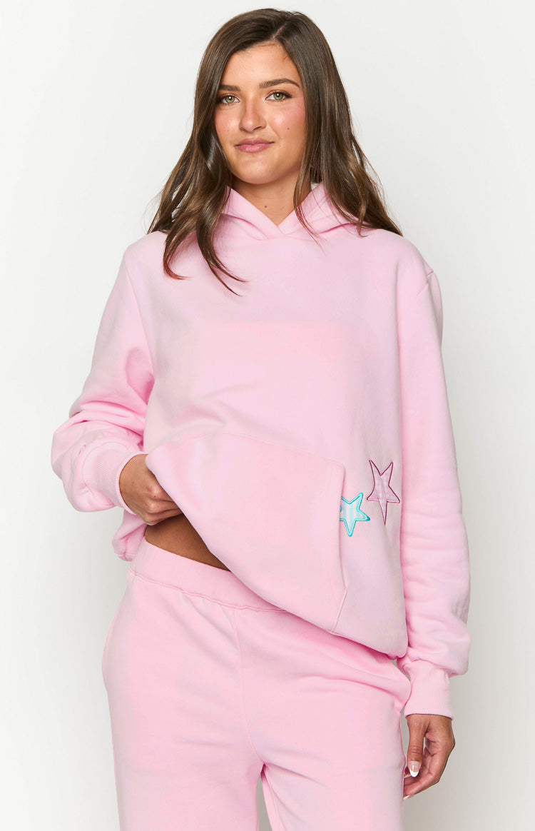 Beginning Pink Star Hoodie-Vavasi.All Rights Reserved.
