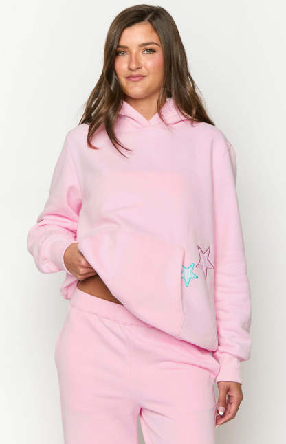 Beginning Pink Star Hoodie-Vavasi.All Rights Reserved.