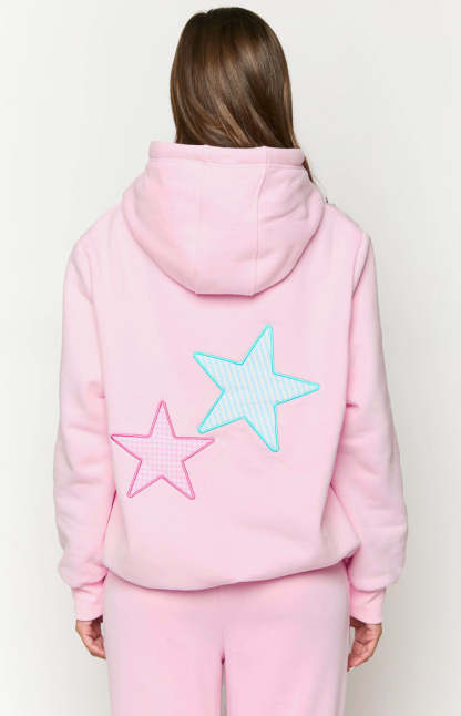 Beginning Pink Star Hoodie-Vavasi.All Rights Reserved.