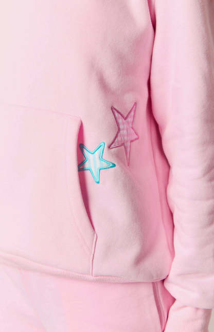 Beginning Pink Star Hoodie-Vavasi.All Rights Reserved.