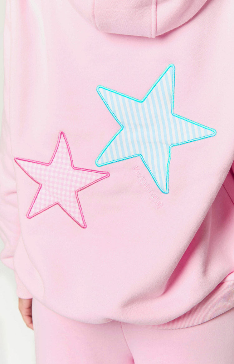 Beginning Pink Star Hoodie-Vavasi.All Rights Reserved.