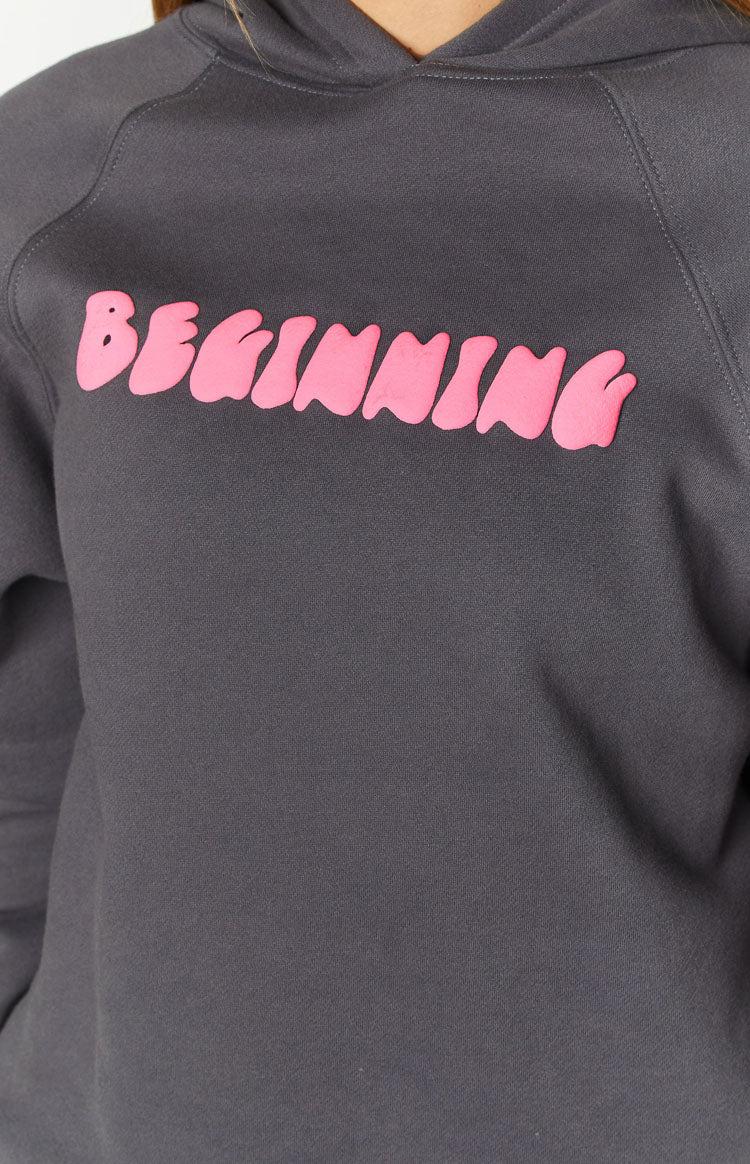 Beginning Slate Bubble Hoodie-Vavasi.All Rights Reserved.
