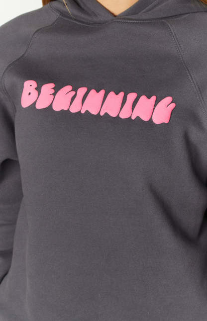 Beginning Slate Bubble Hoodie-Vavasi.All Rights Reserved.