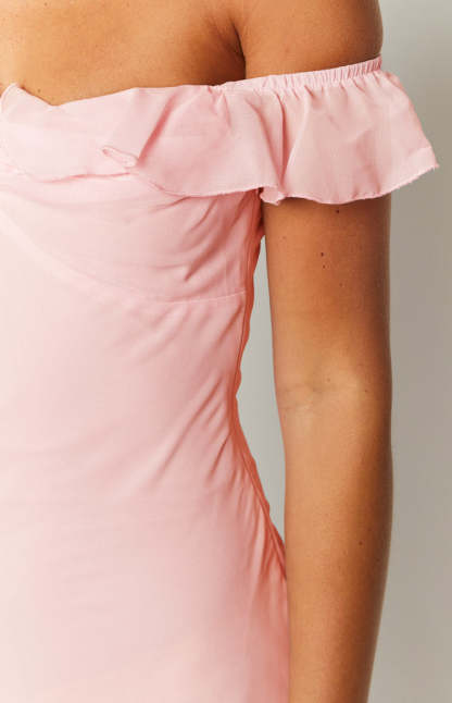 Bellflower Pink Chiffon Maxi Dress-Vavasi.All Rights Reserved.