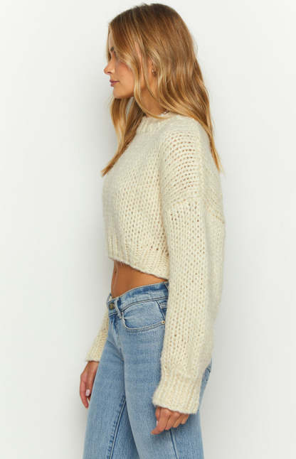 Belmont Cream Sweater-Vavasi.All Rights Reserved.