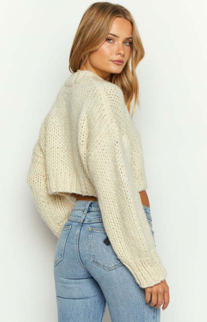 Belmont Cream Sweater-Vavasi.All Rights Reserved.
