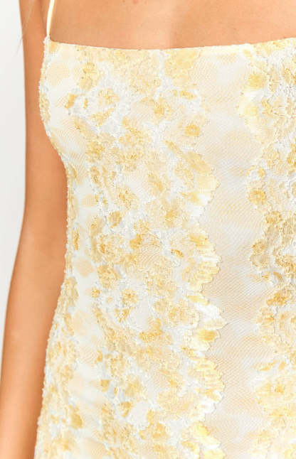 Beside Me Yellow Lace Maxi Dress-Vavasi.All Rights Reserved.