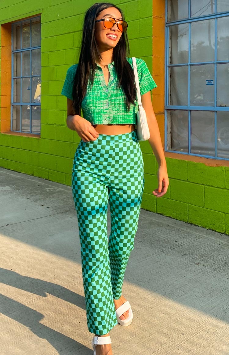 Beth Knit Polo Green-Vavasi.All Rights Reserved.