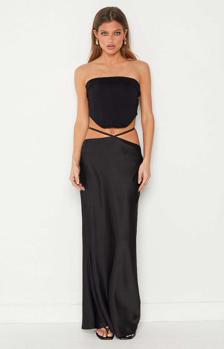 Bethenie Black Maxi Skirt-Vavasi.All Rights Reserved.