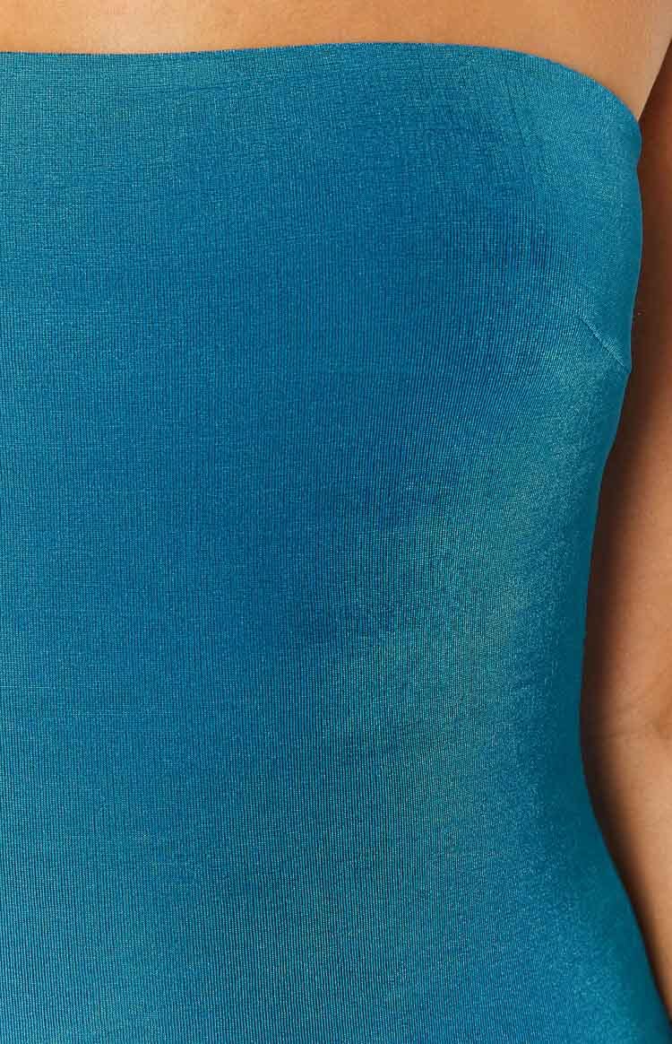 Bethina Blue Bandeau Mini Dress-Vavasi.All Rights Reserved.