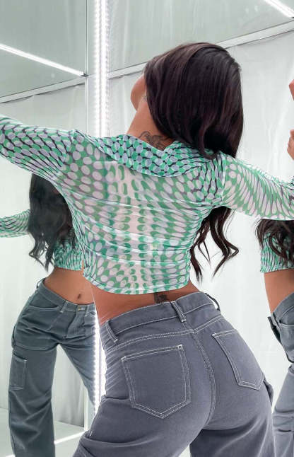 Bexley Green Mesh Button Up Shirt-Vavasi.All Rights Reserved.