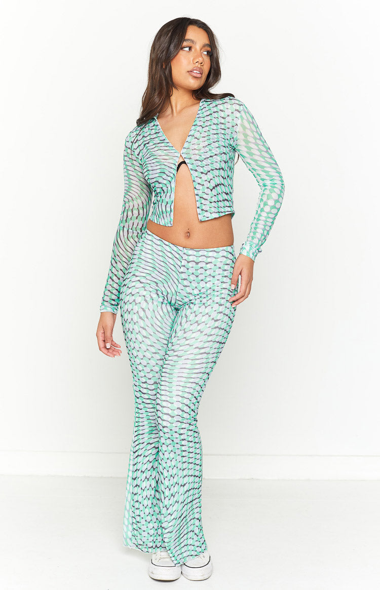 Bexley Green Mesh Button Up Shirt-Vavasi.All Rights Reserved.
