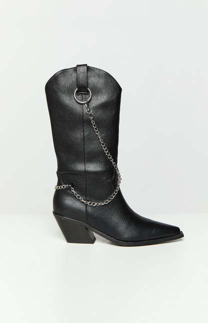 Billini Edward Black Cowboy Boots-Vavasi.All Rights Reserved.