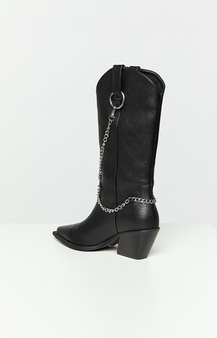 Billini Edward Black Cowboy Boots-Vavasi.All Rights Reserved.