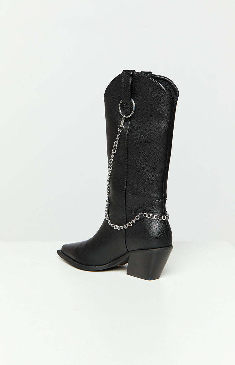 Billini Edward Black Cowboy Boots-Vavasi.All Rights Reserved.