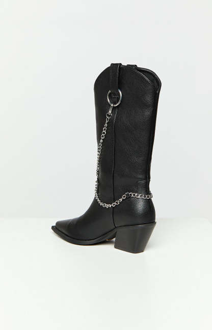 Billini Edward Black Cowboy Boots-Vavasi.All Rights Reserved.