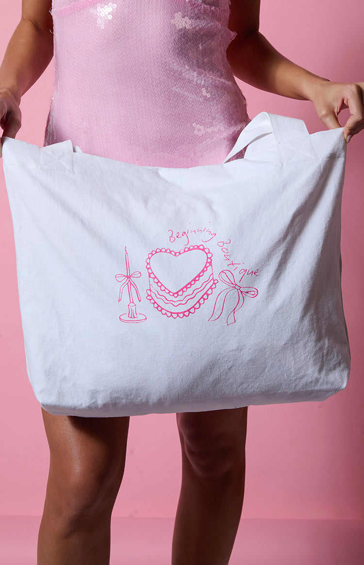 Birthday Cake Tote Bag-Vavasi.All Rights Reserved.