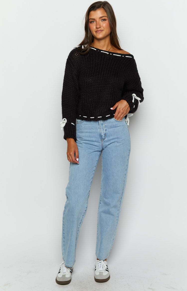 Bea Black Sweater-Vavasi.All Rights Reserved.