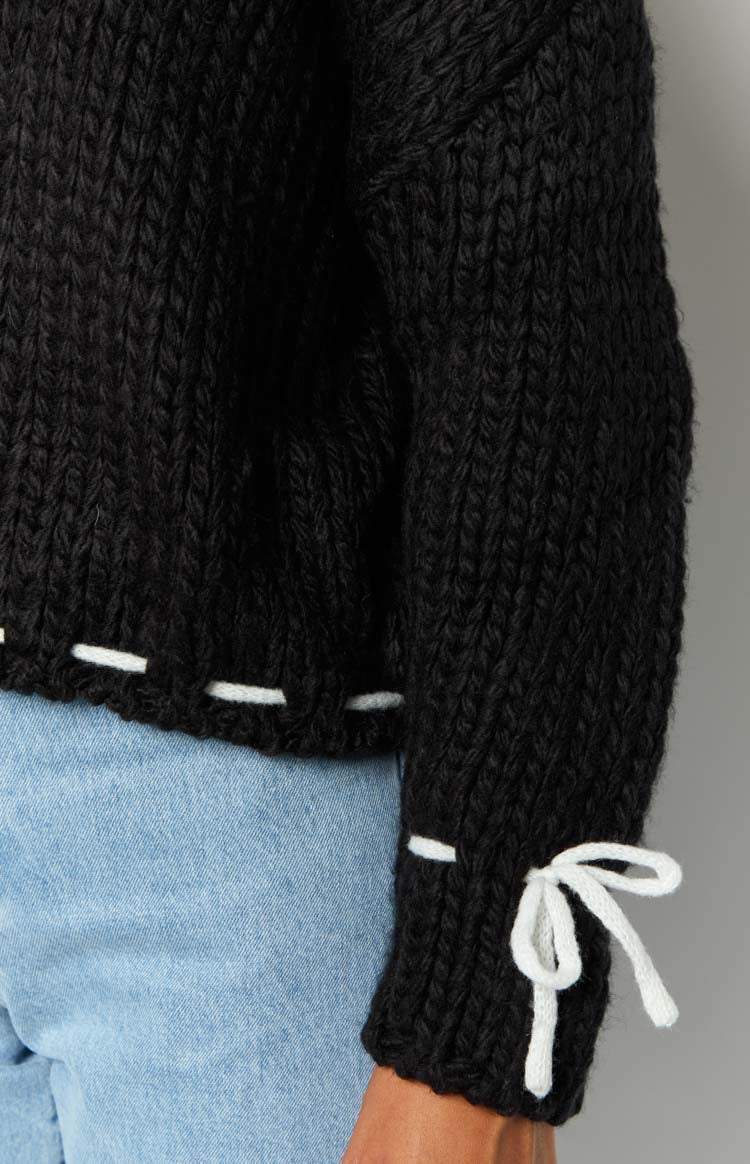 Bea Black Sweater-Vavasi.All Rights Reserved.