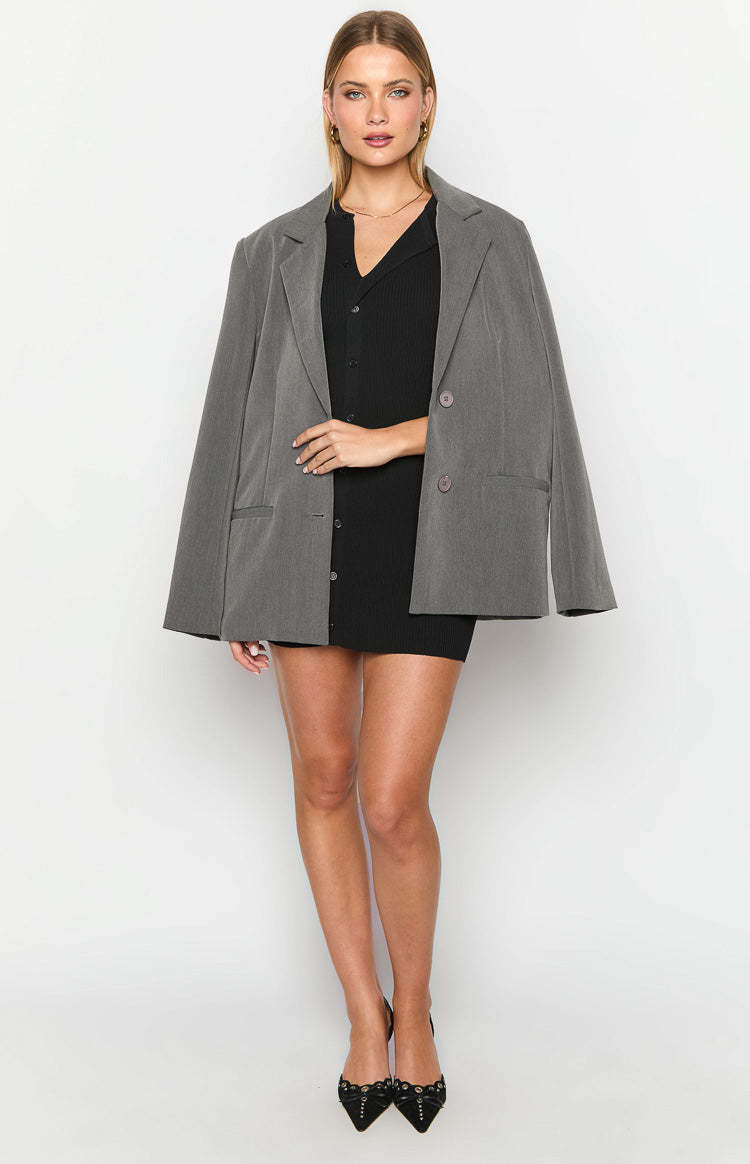 Lumi Black Button Up Mini Dress-Vavasi.All Rights Reserved.