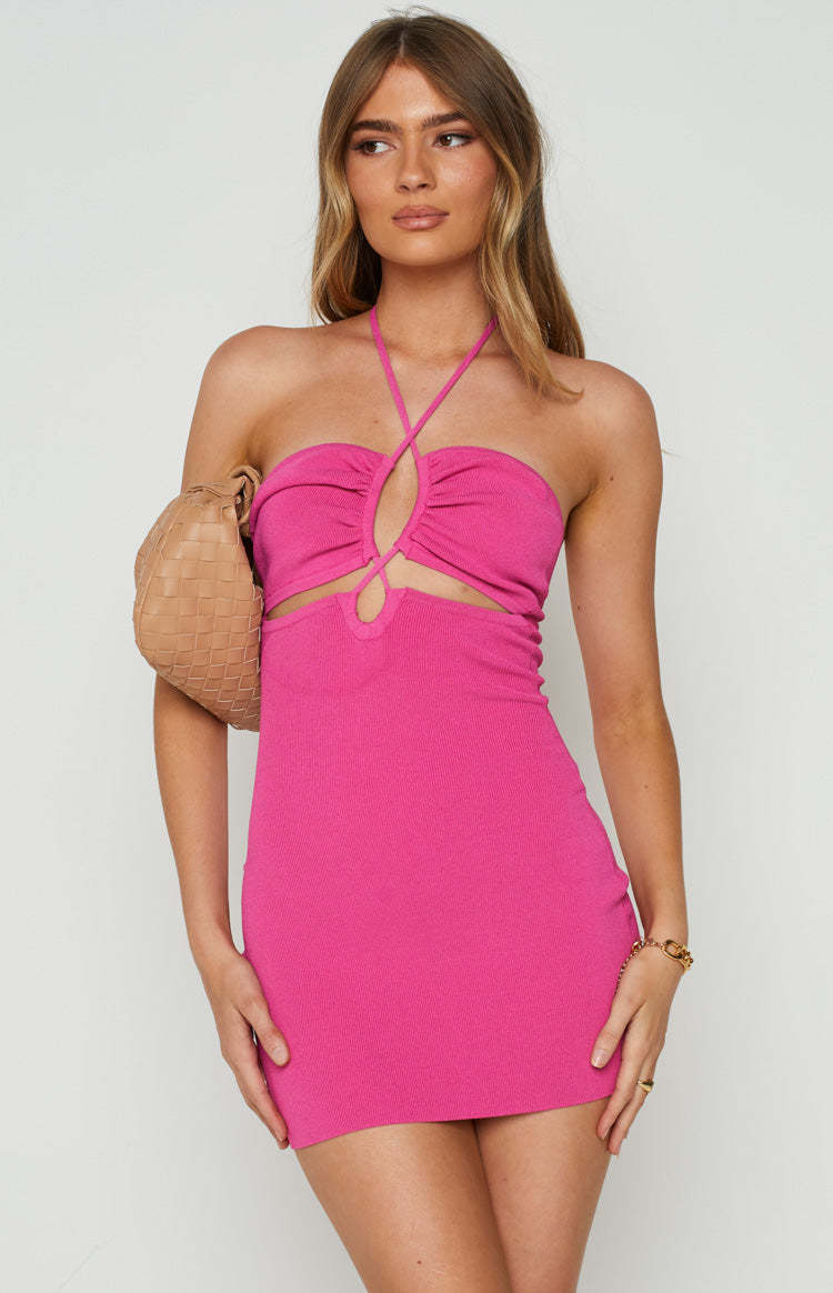 Blake Pink Mini Dress-Vavasi.All Rights Reserved.