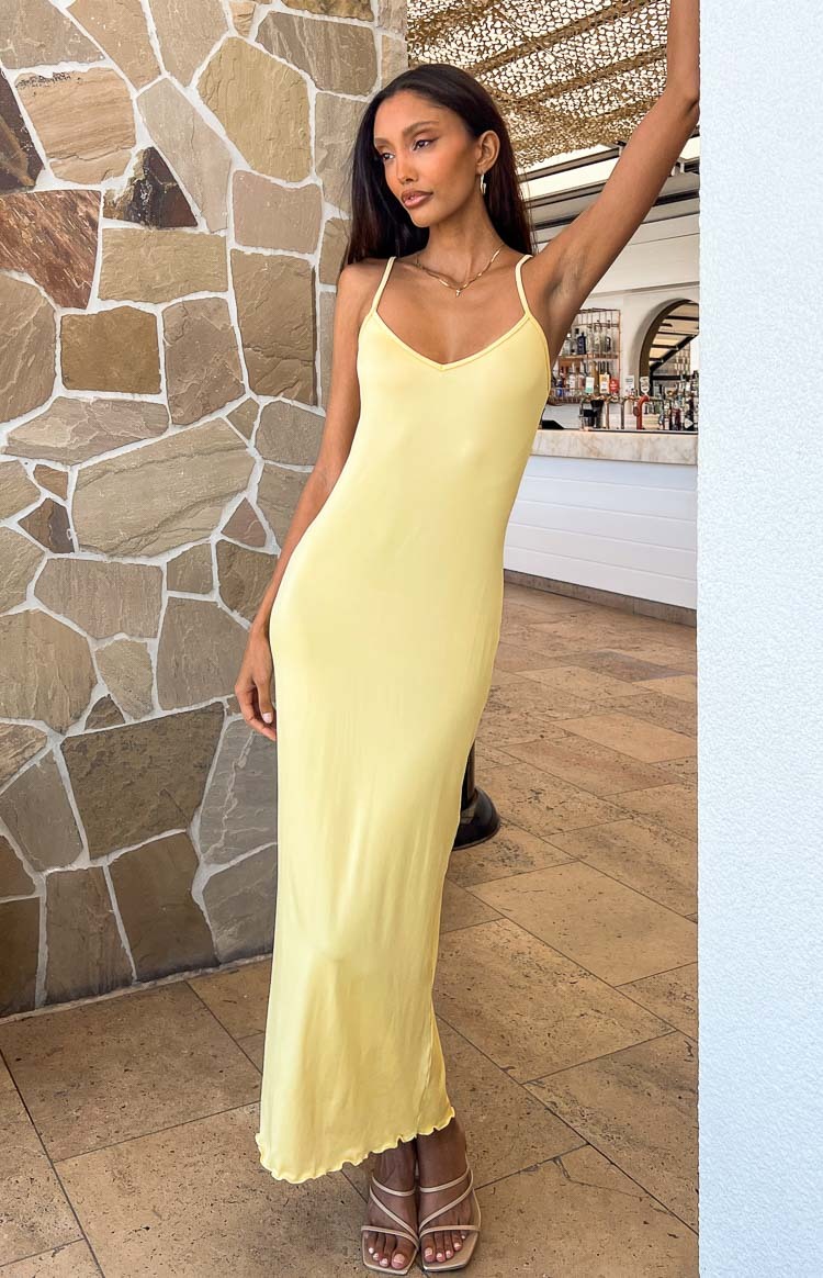 Blake Yellow Lace Maxi Dress-Vavasi.All Rights Reserved.