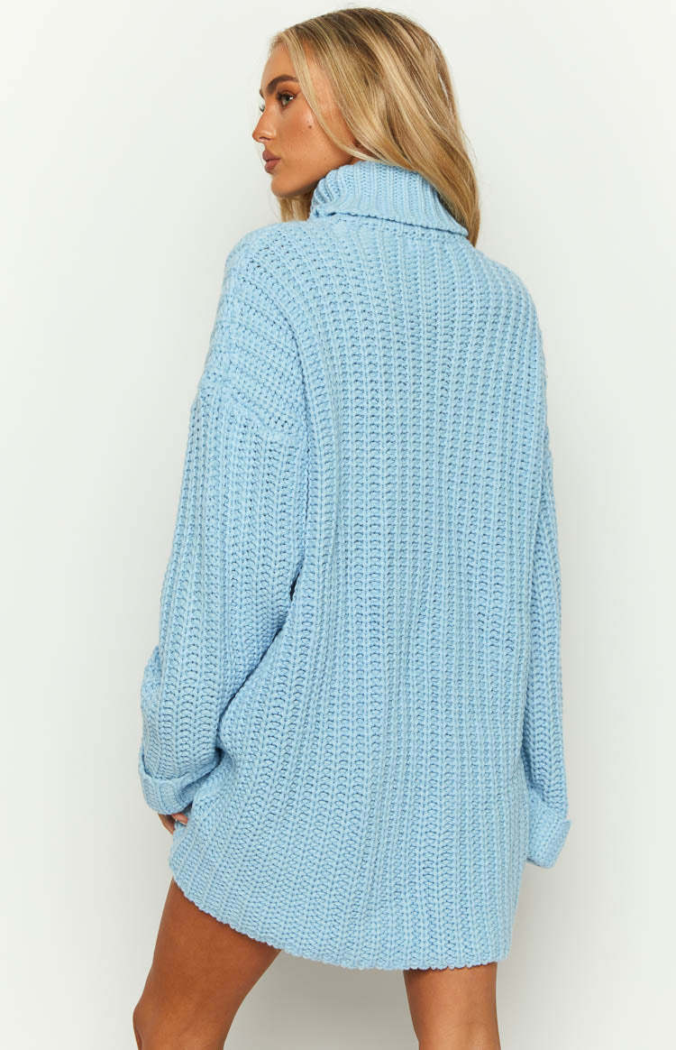 Bonnie Blue Sweater Dress-Vavasi.All Rights Reserved.