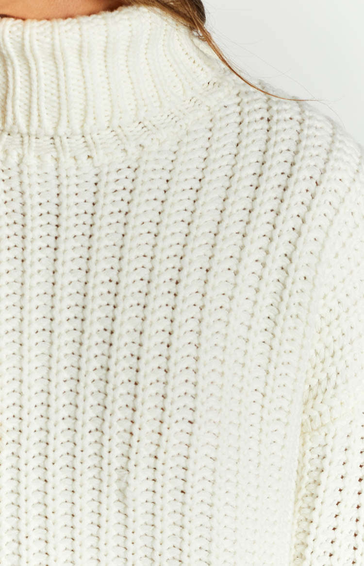 Bonnie White Sweater Dress-Vavasi.All Rights Reserved.