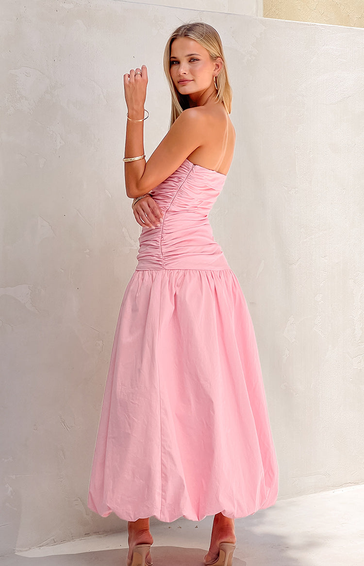 Boulevard Pink Strapless Maxi Dress-Vavasi.All Rights Reserved.