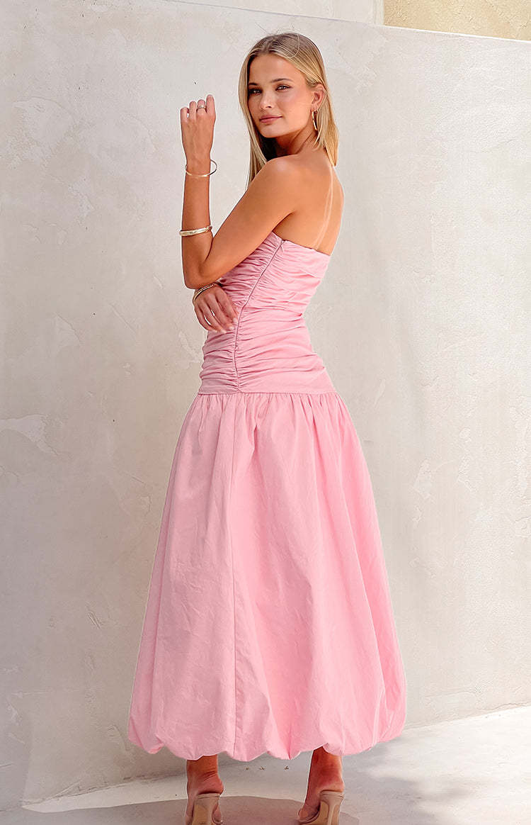 Boulevard Pink Strapless Maxi Dress-Vavasi.All Rights Reserved.