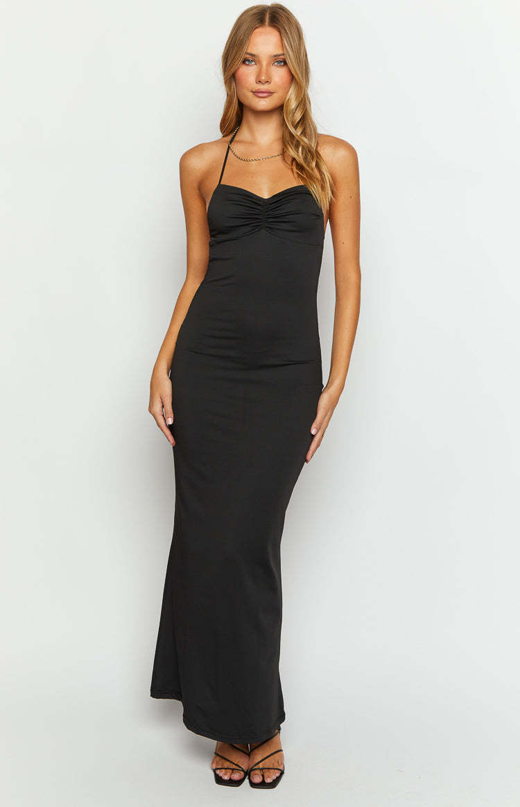 Brandi Black Maxi Dress-Vavasi.All Rights Reserved.