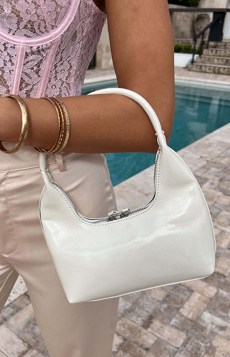 Brunswick White Shoulder Bag-Vavasi.All Rights Reserved.