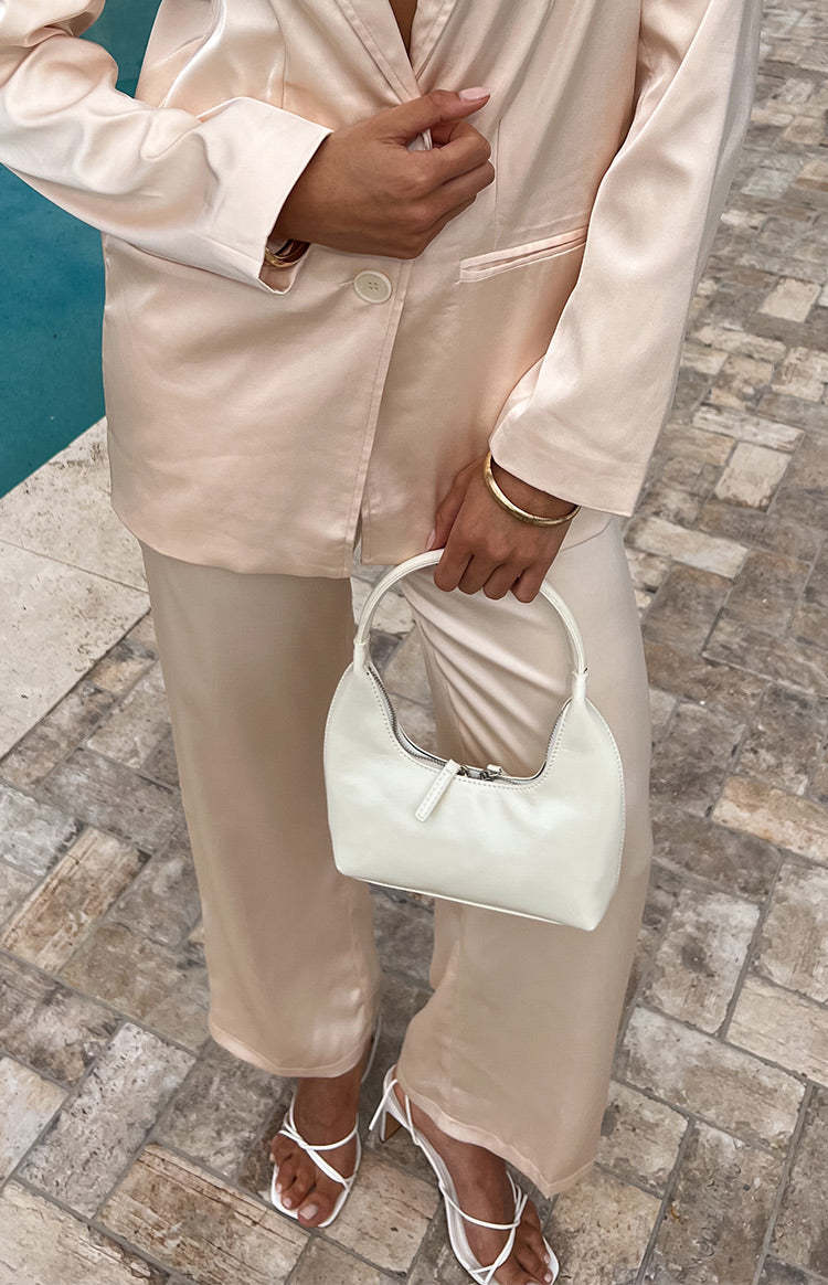 Brunswick White Shoulder Bag-Vavasi.All Rights Reserved.