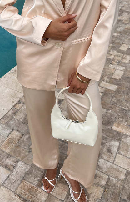 Brunswick White Shoulder Bag-Vavasi.All Rights Reserved.