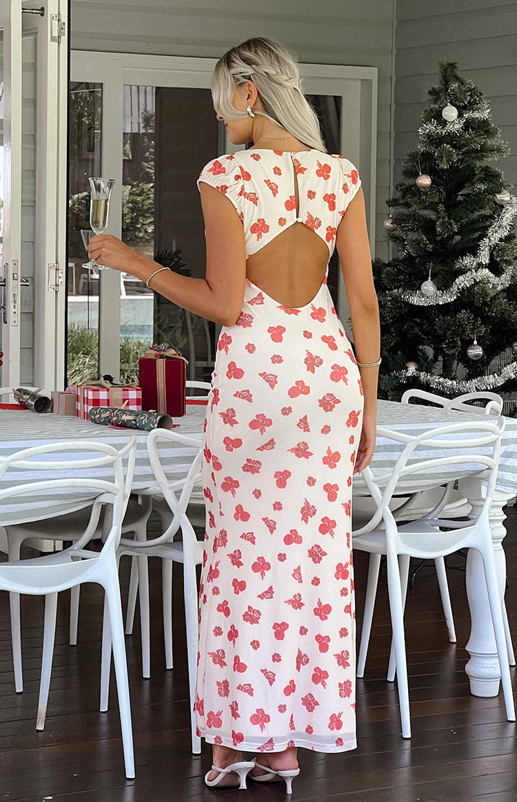 Cali Red Floral Maxi Dress-Vavasi.All Rights Reserved.