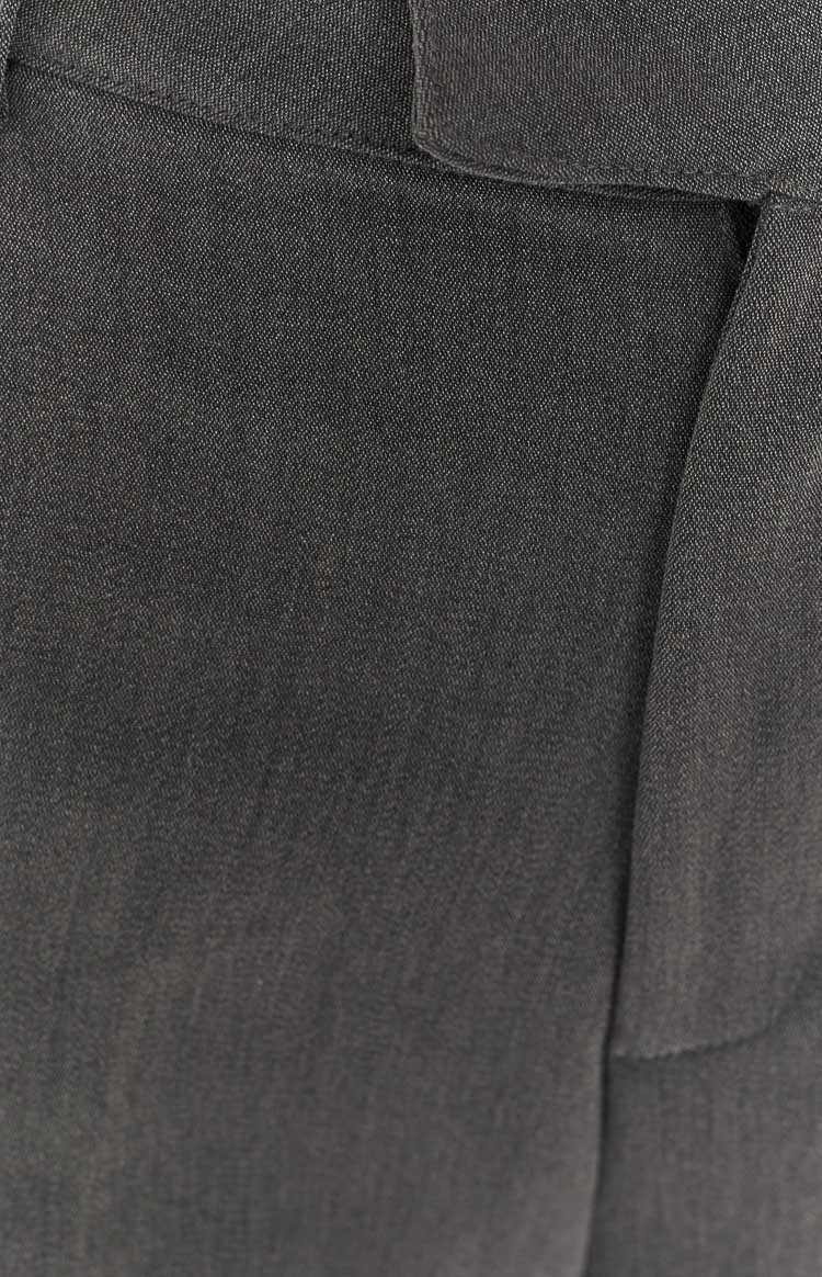 Cabo Grey Straight Leg High Waisted Tailored Pant-Vavasi.All Rights Reserved.
