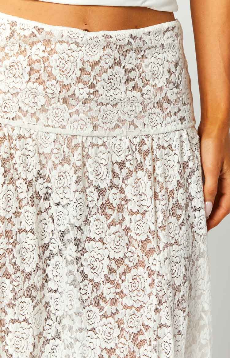 Calypso White Lace Maxi Skirt-Vavasi.All Rights Reserved.
