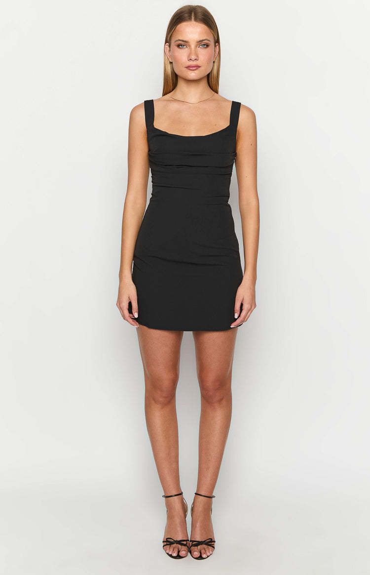 Celia Black Mini Dress-Vavasi.All Rights Reserved.