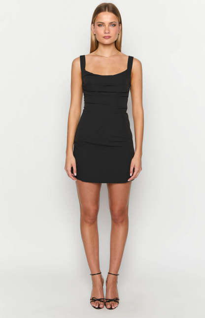 Celia Black Mini Dress-Vavasi.All Rights Reserved.