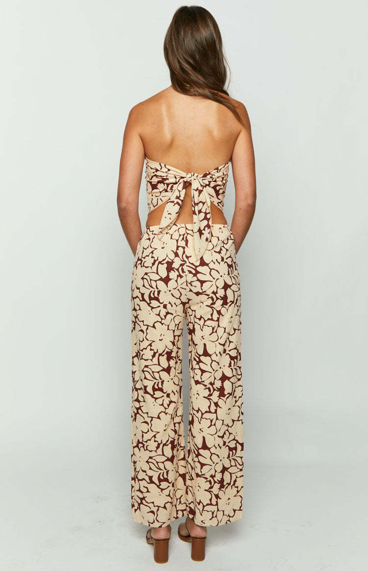 Celosia Cream Floral Pants-Vavasi.All Rights Reserved.