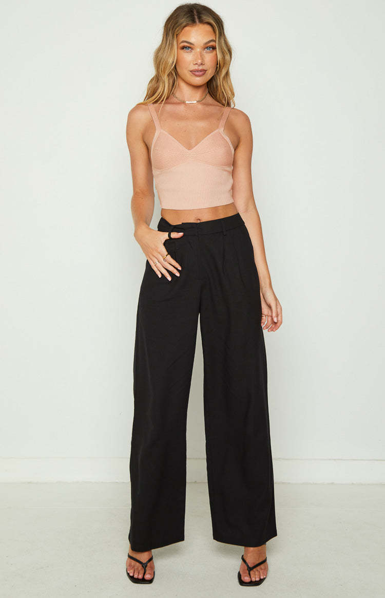 Charley Pink Rib Knit Cami-Vavasi.All Rights Reserved.