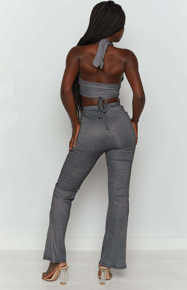 Cher Rib Pants Black-Vavasi.All Rights Reserved.