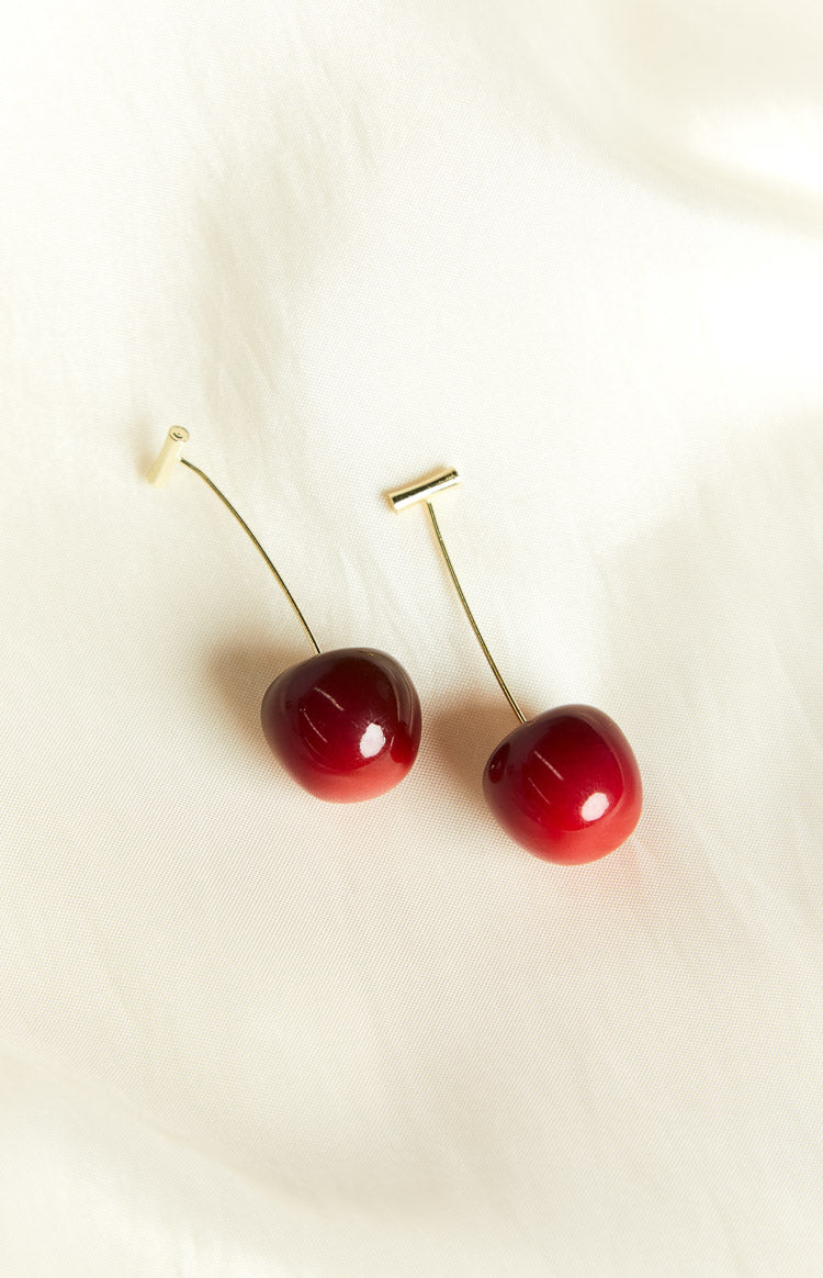 Azure Red Cherry Earrings-Vavasi.All Rights Reserved.